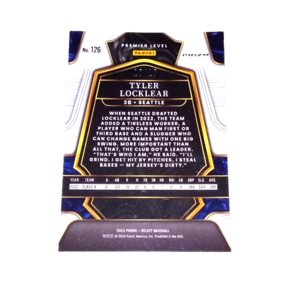 Tyler Locklear Premier Level Gold Flash Prizm /10… - image 2